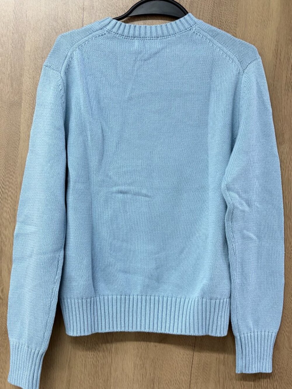 Polo Ralph Lauren Preppy Bear Light Blue Knit Sweater - Picture 7 of 7